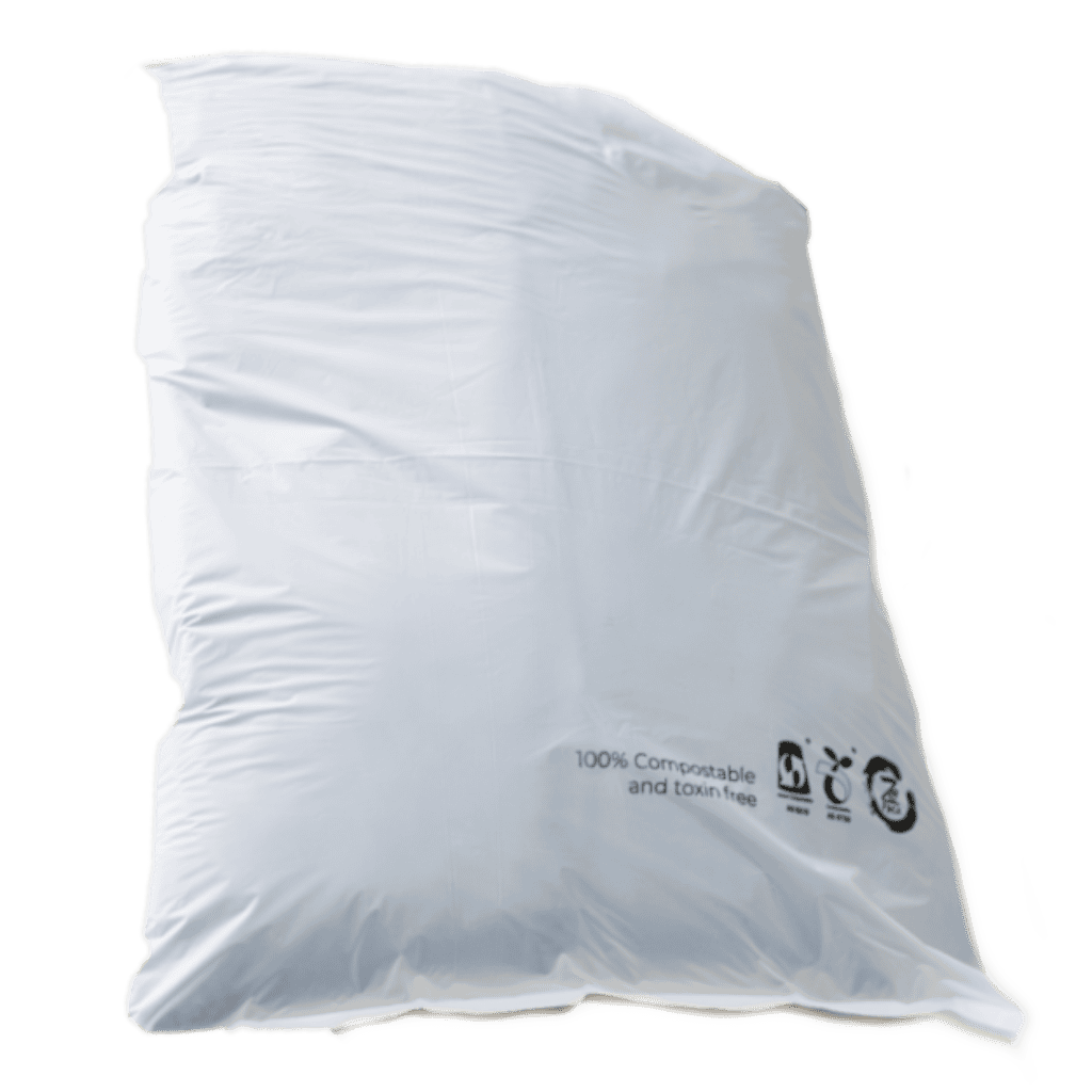 Custom compostable packaging ready for repeat production